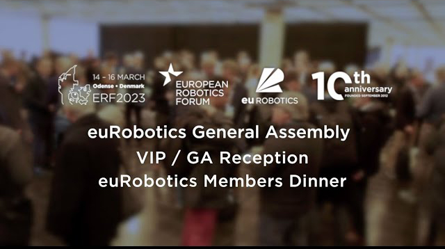 #ERF2023 euRobotics GA - VIP/GA Reception - euRobotics Members Dinner